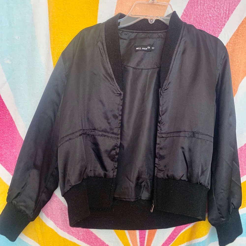Cropped Bomber Jacket